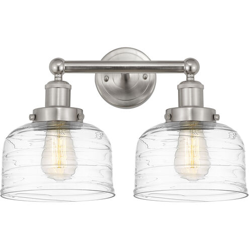 Bell 2 Light 15.5 inch Brushed Satin Nickel Bath Vanity Light Wall Light