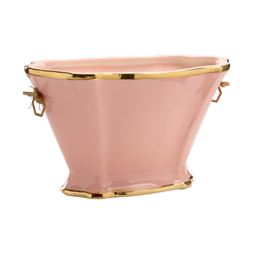 Shayla Copas Coral Glaze/Metallic Planter