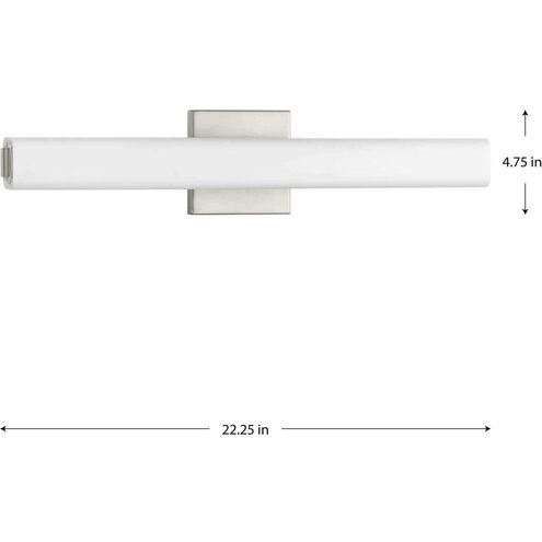 Beam LED LED 22.25 inch Brushed Nickel Bath Vanity Wall Light