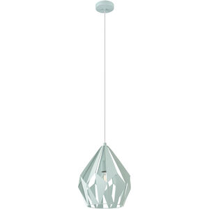 Carlton 1 Light 12.01 inch Pastel Light Green Pendant Ceiling Light
