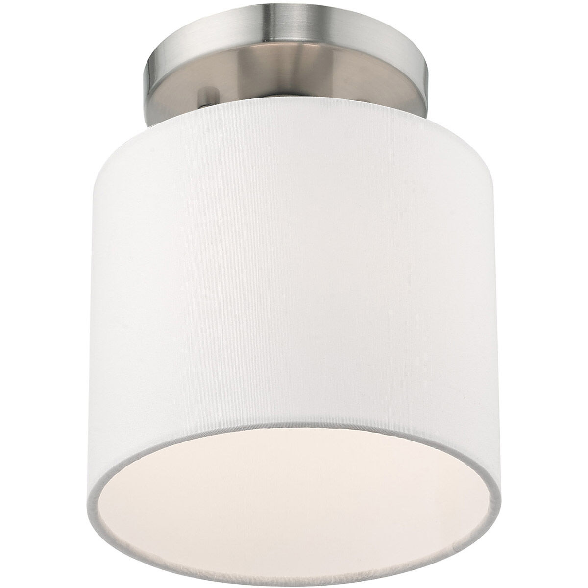 Clark 1 Light 7 inch Brushed Nickel Semi-Flush Mount Ceiling Light