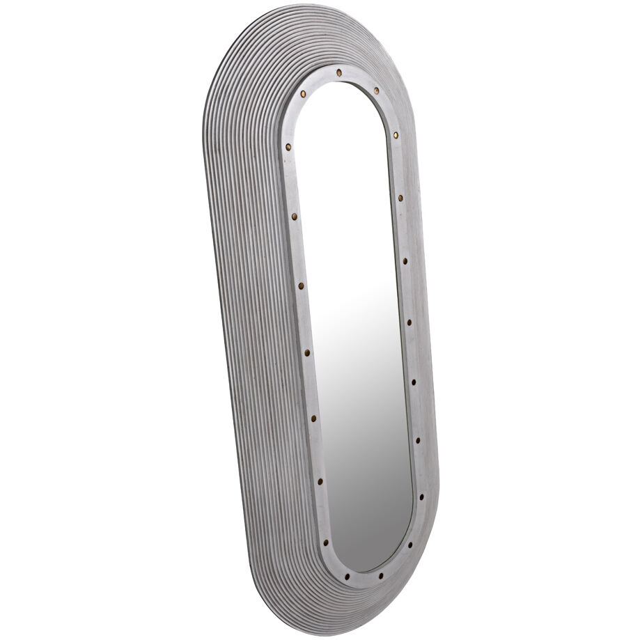 Luna 58 X 25 inch White Wash Mirror