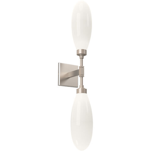 Fiori LED 4.5 inch Beige Silver Indoor Sconce Wall Light in Metallic Beige Silver, Double