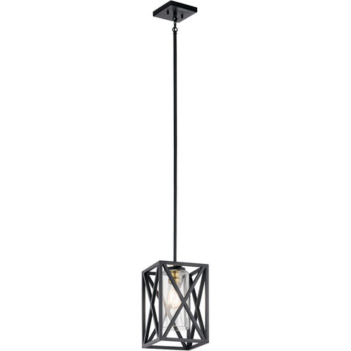 Moorgate 1 Light 8 inch Black Mini Pendant Ceiling Light