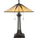 Gotham 25 inch 75 watt Vintage Bronze Table Lamp Portable Light, Naturals
