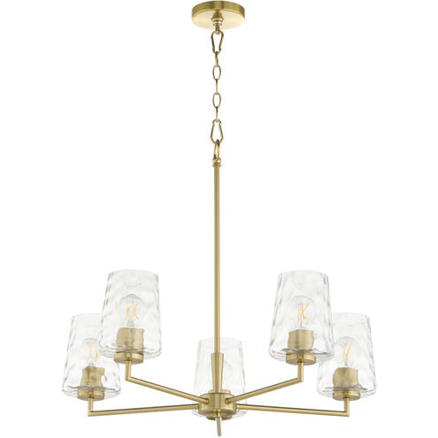 Goodwin 5 Light 27 inch Aged Brass Chandelier Ceiling Light