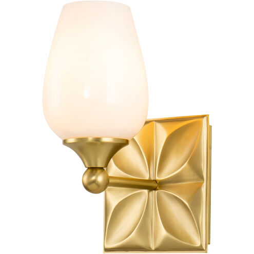 Epsilon 1 Light 6 inch AGB Bath Light Wall Light in Antique Brass