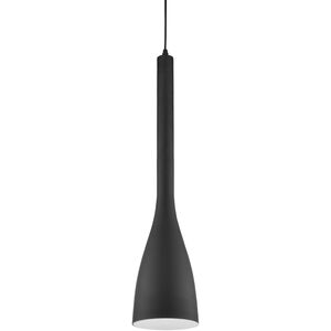 Modern 1 Light 6 inch Black Pendant Ceiling Light