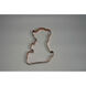 Teddy Bear 2 Copper Cookie Cutter