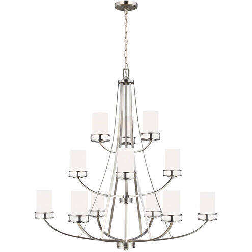 Robie 12 Light 40 inch Brushed Nickel Chandelier Ceiling Light