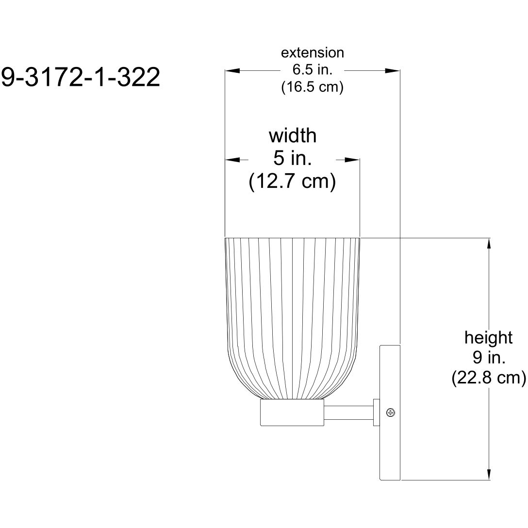 Isla Blanca 1 Light 5 inch Warm Brass Wall Sconce Wall Light