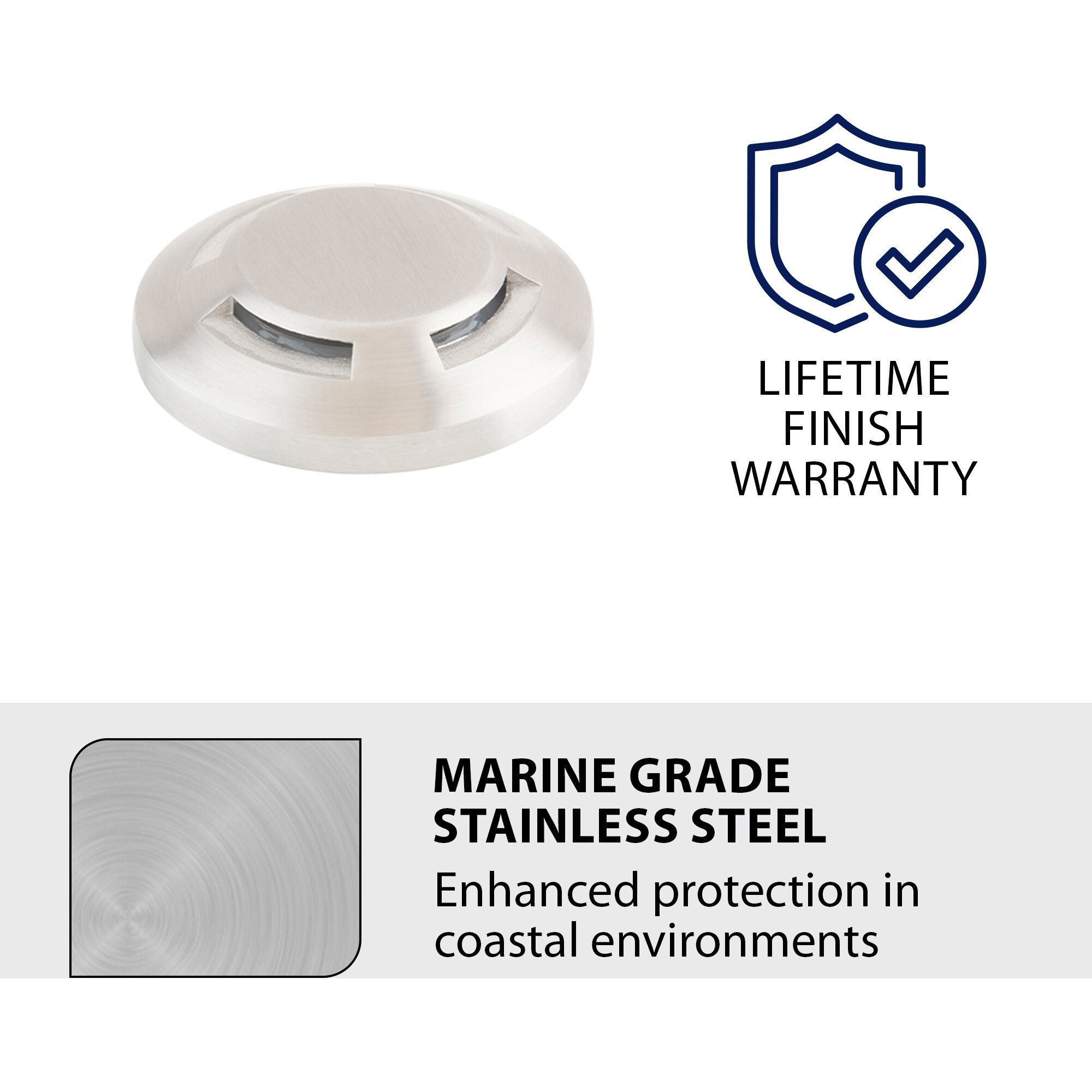 Tyler 12 2.8 watt Stainless Steel Path Lighting in 2700K, WAC Landscape