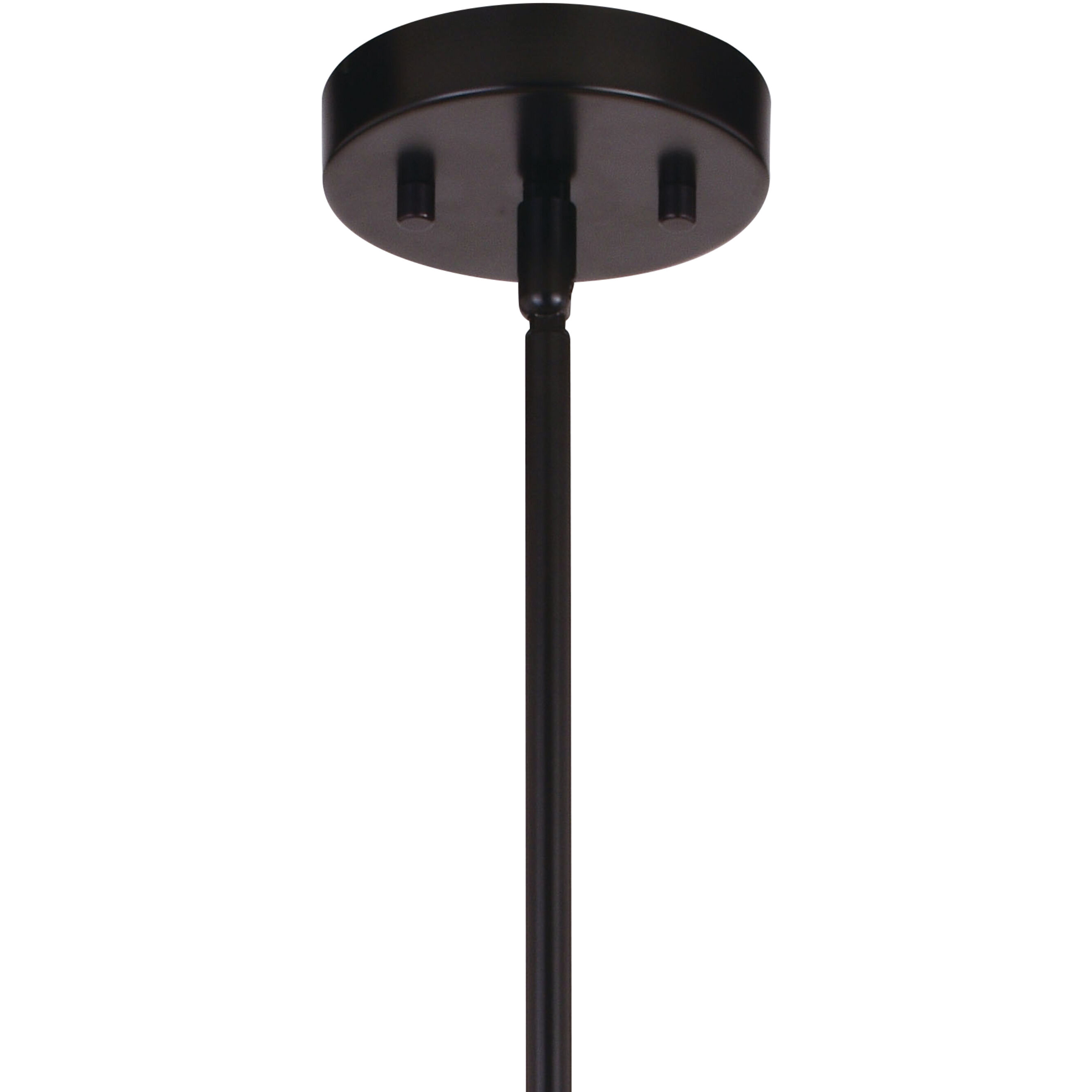 Ellis LED 25.25 inch Matte Black and Satin Brass Pendant Ceiling Light