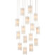 Escenia 15 Light 21 inch Natural/Painted Silver Multi-Drop Pendant Ceiling Light