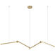 Archie 4 Light 1.38 inch Brushed Gold Pendant Ceiling Light