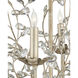 Crystal Bud 3 Light 18 inch Silver Granello Chandelier Ceiling Light, Small