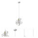 Hedron 1 Light 9.25 inch White Pendant Ceiling Light