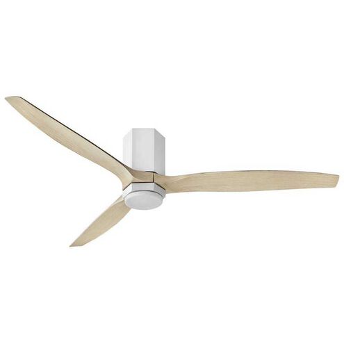 Facet 60 inch Matte White with Natural Blades Fan