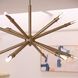 Ionis 12 Light 42 inch Brushed Brass Pendant Ceiling Light