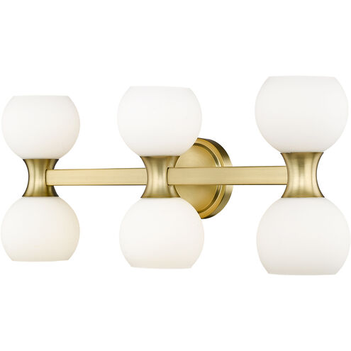 Artemis 6 Light 25 inch Modern Gold Vanity Wall Light