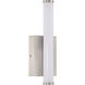 Grace 4.5 inch Brushed Steel Semi Flush Mount Ceiling Light