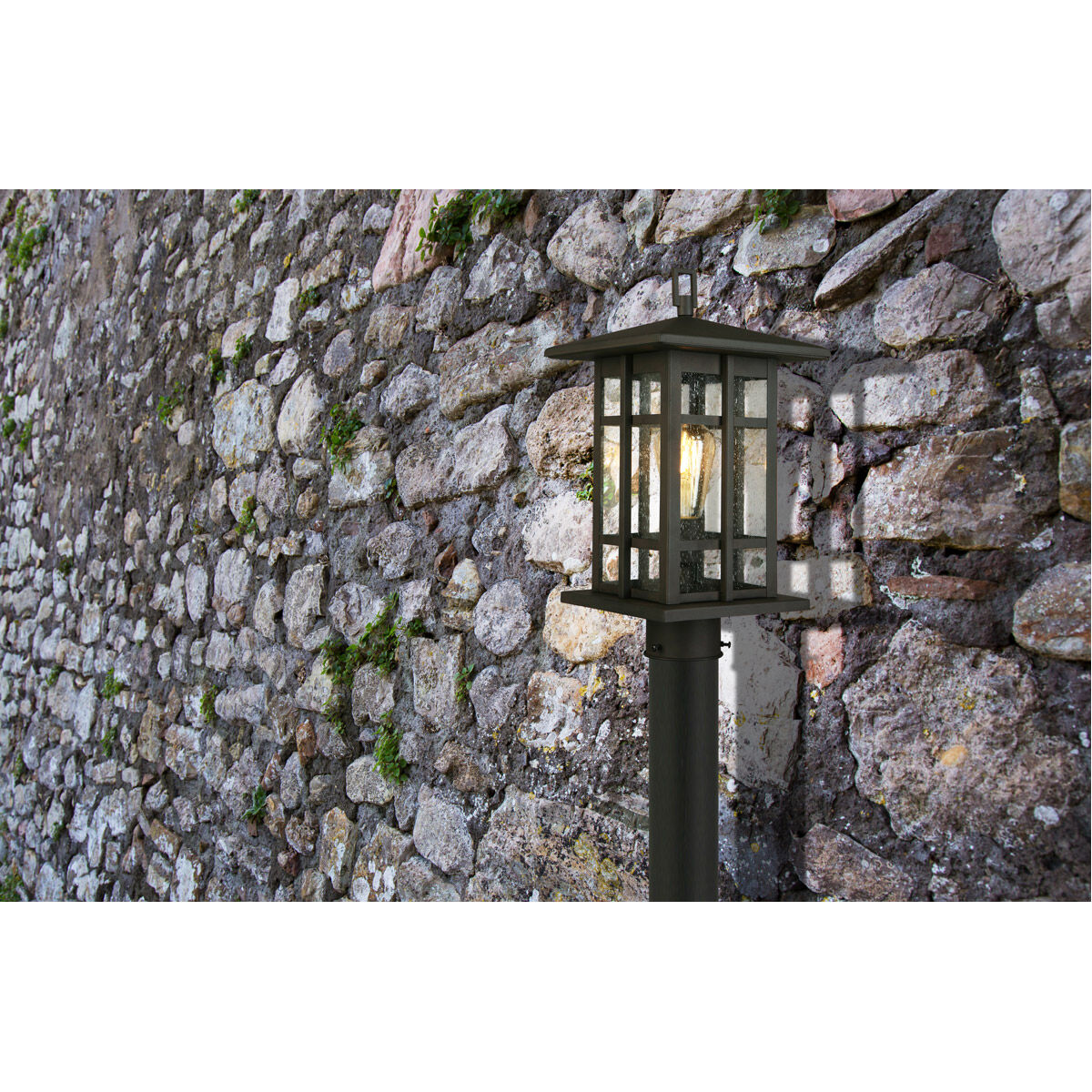 Arlington Creek 1 Light 15 inch Matte Bronze Outdoor Post lantern