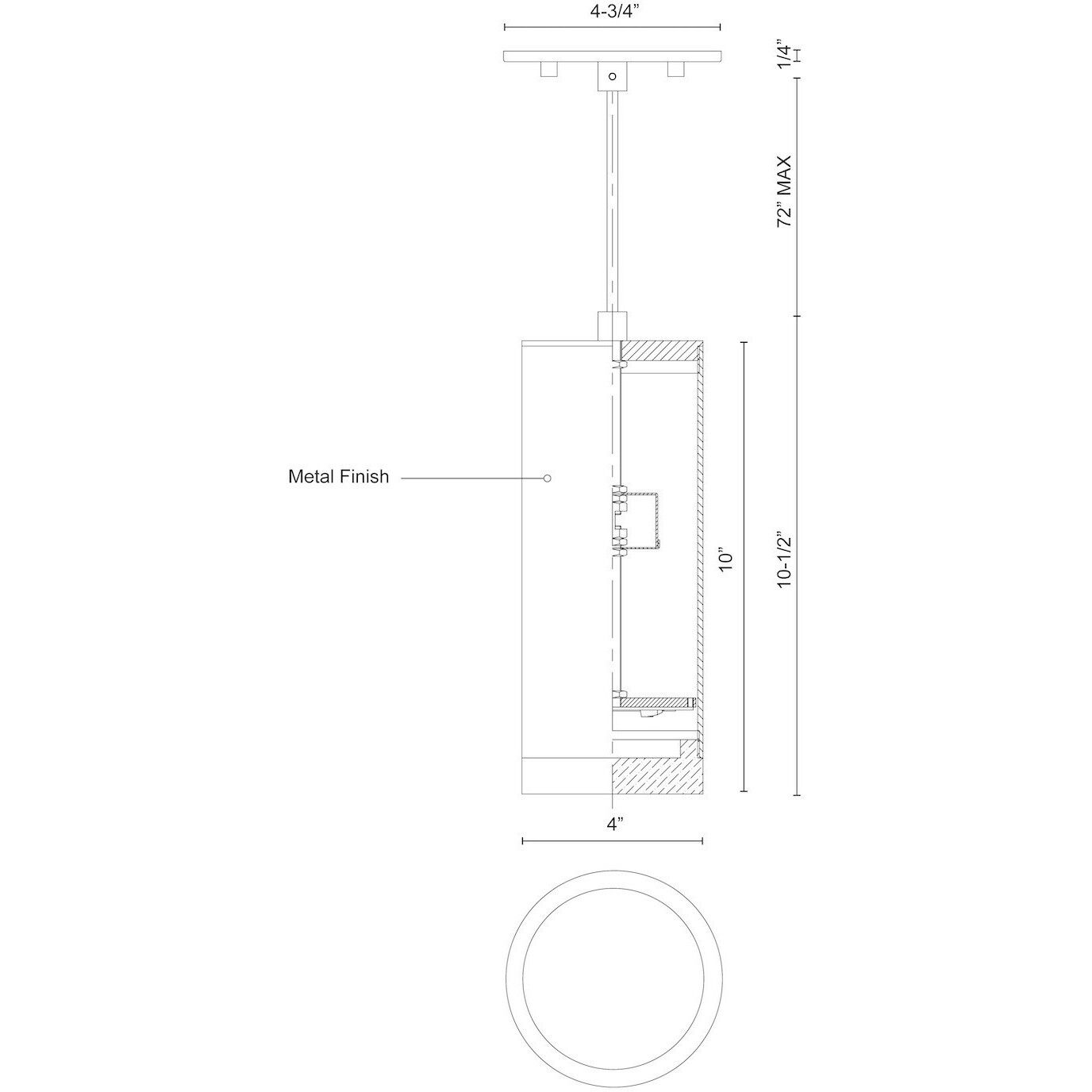 Cameo Pendant Ceiling Light in Brushed Nickel