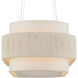 Monreale 5 Light 39.5 inch Sugar White Oval Chandelier Ceiling Light