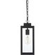 Hilton 1 Light 6 inch Black Outdoor Pendant