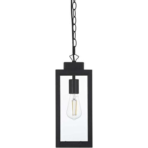 Hilton 1 Light 6 inch Black Outdoor Pendant