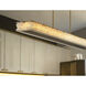 Divinely LED 60 inch Celeste Brass Island Light Ceiling Light