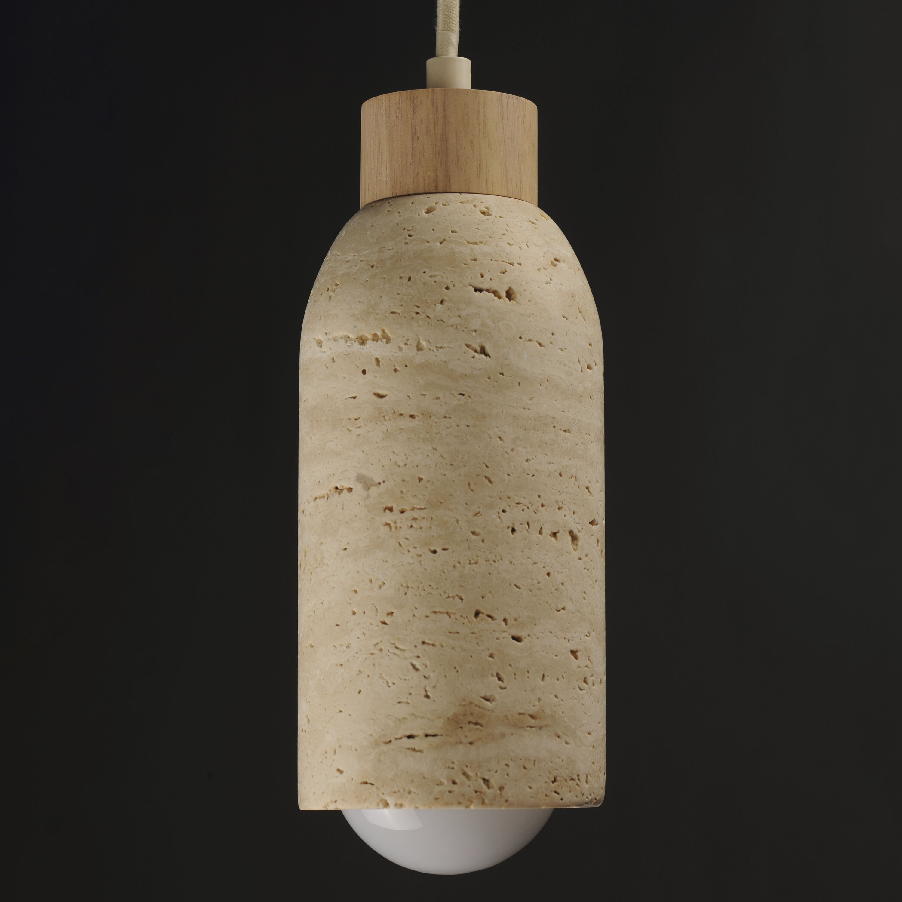 Pompeii 1 Light 4.75 inch Travertine and Oyster Single Pendant Ceiling Light