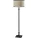 Zeek 58.75 inch 150.00 watt Black Wood Floor Lamp Portable Light