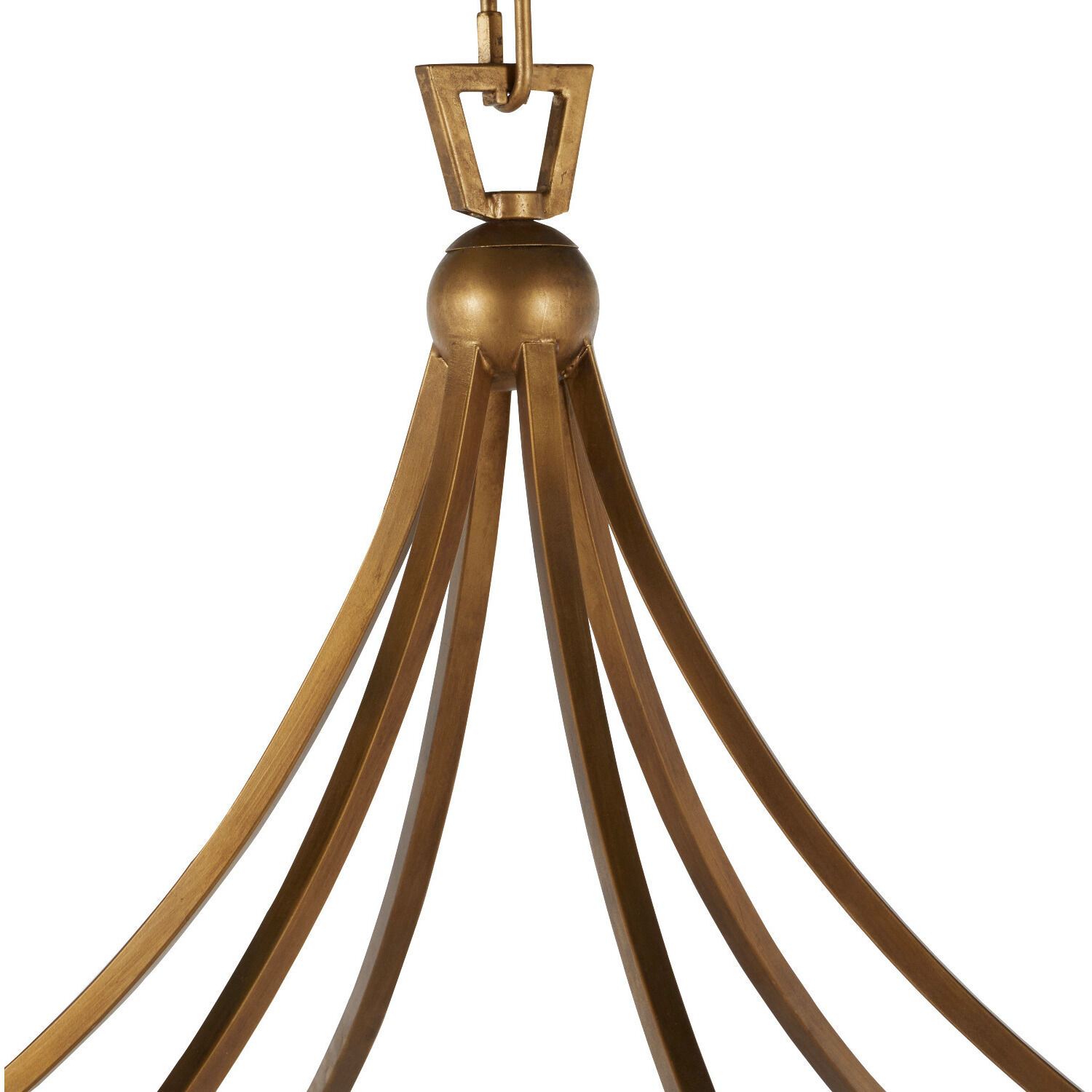 Skei 6 Light 36 inch Aged Brass / Clean Antique Gold Chandelier Ceiling Light