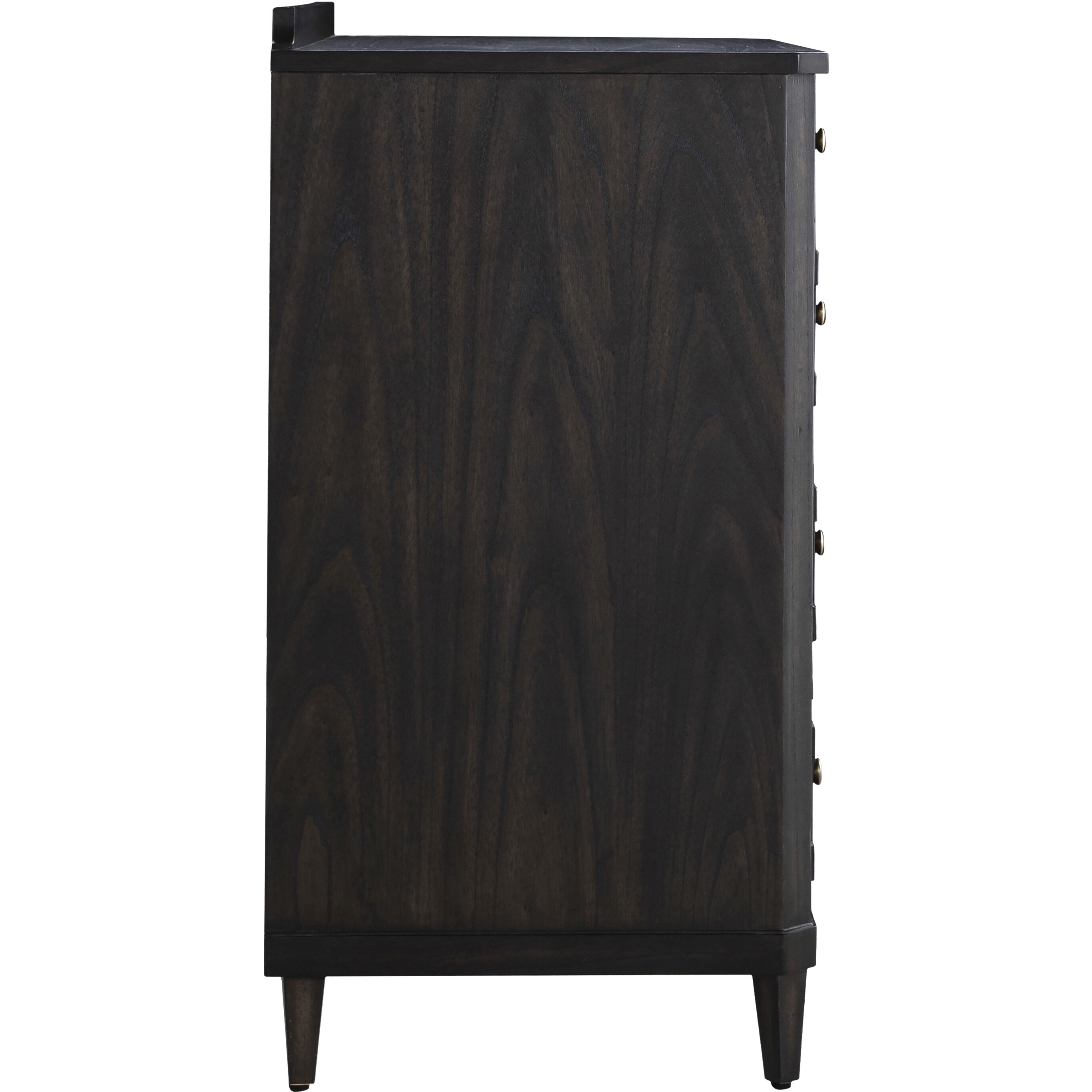 Glenwood Cerused Brown and Agros White Stone with Brushed Antique Brass Chest