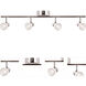 Gage 4 Light 120V Polished Chrome Fixed Rail Ceiling Light