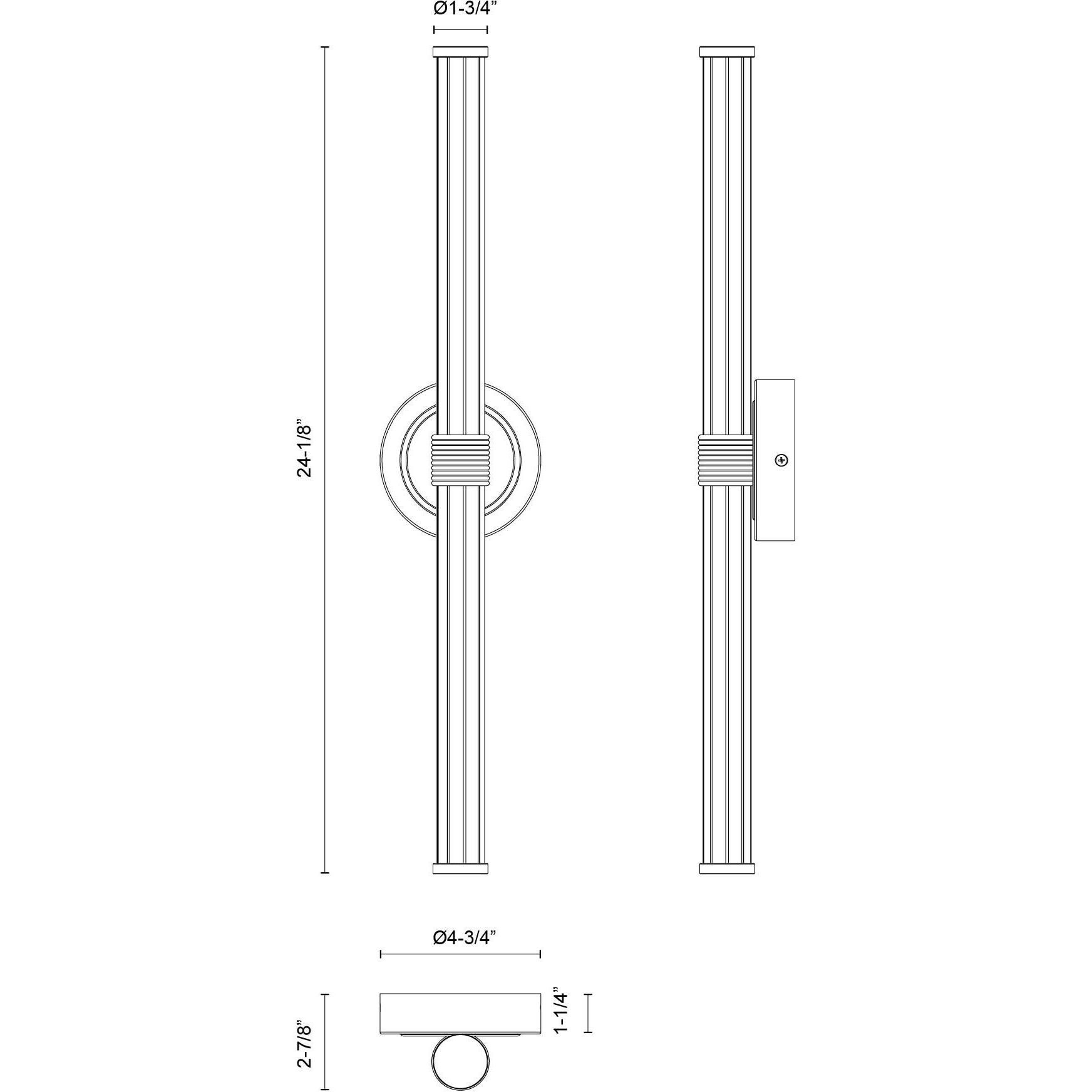 Alora Mood Elsie Wall/Vanity Light Wall Light in Matte Black