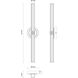 Alora Mood Elsie LED 1.75 inch Matte Black Bath Vanity Light Wall Light