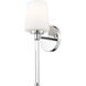 Henri 1 Light 5.25 inch Chrome Wall Sconce Wall Light