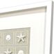 Shell Collection Beige and Neutral and White Framed Art