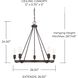 Tanner 5 Light 27 inch Bronze Chandelier Ceiling Light