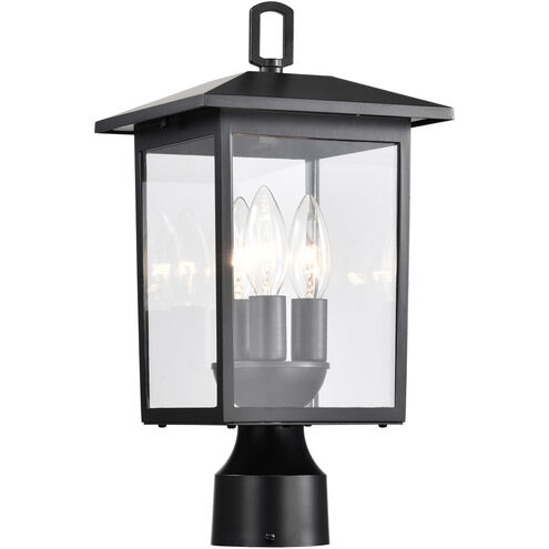 Jamesport 15 inch Matte Black Post Lantern