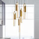 Valira LED 12 inch Brass Mini Pendant Ceiling Light