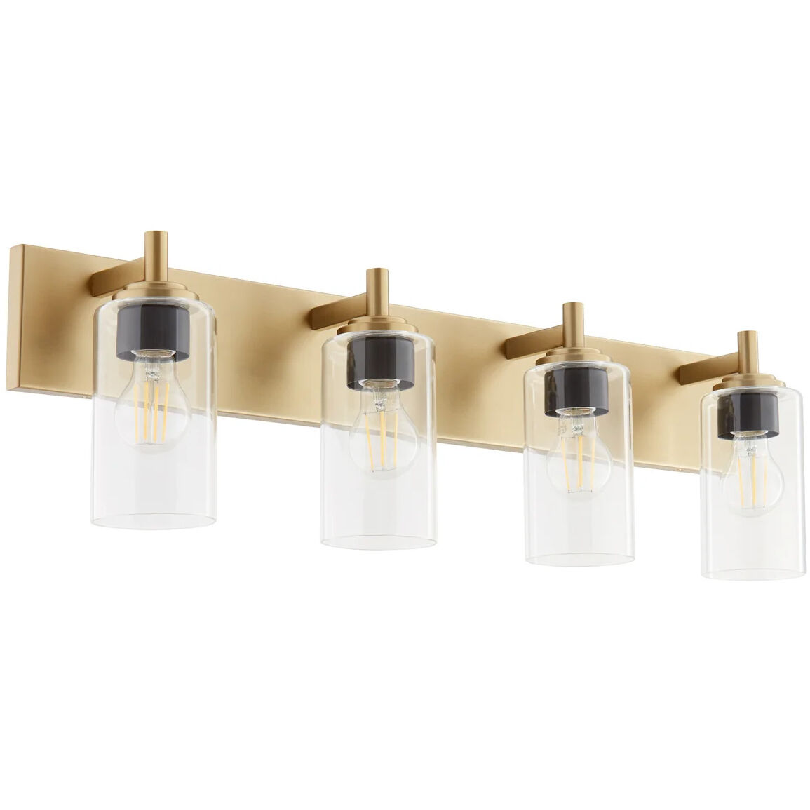 Fallstaff 4 Light 31.5 inch Aged Brass Vanity Light Wall Light