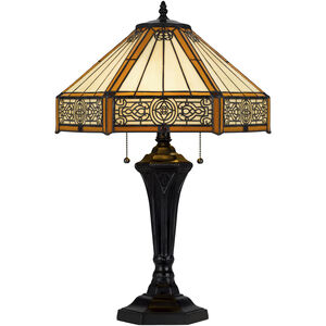 3112 Tiffany 24 inch 60.00 watt Dark Bronze Table Lamp Portable Light