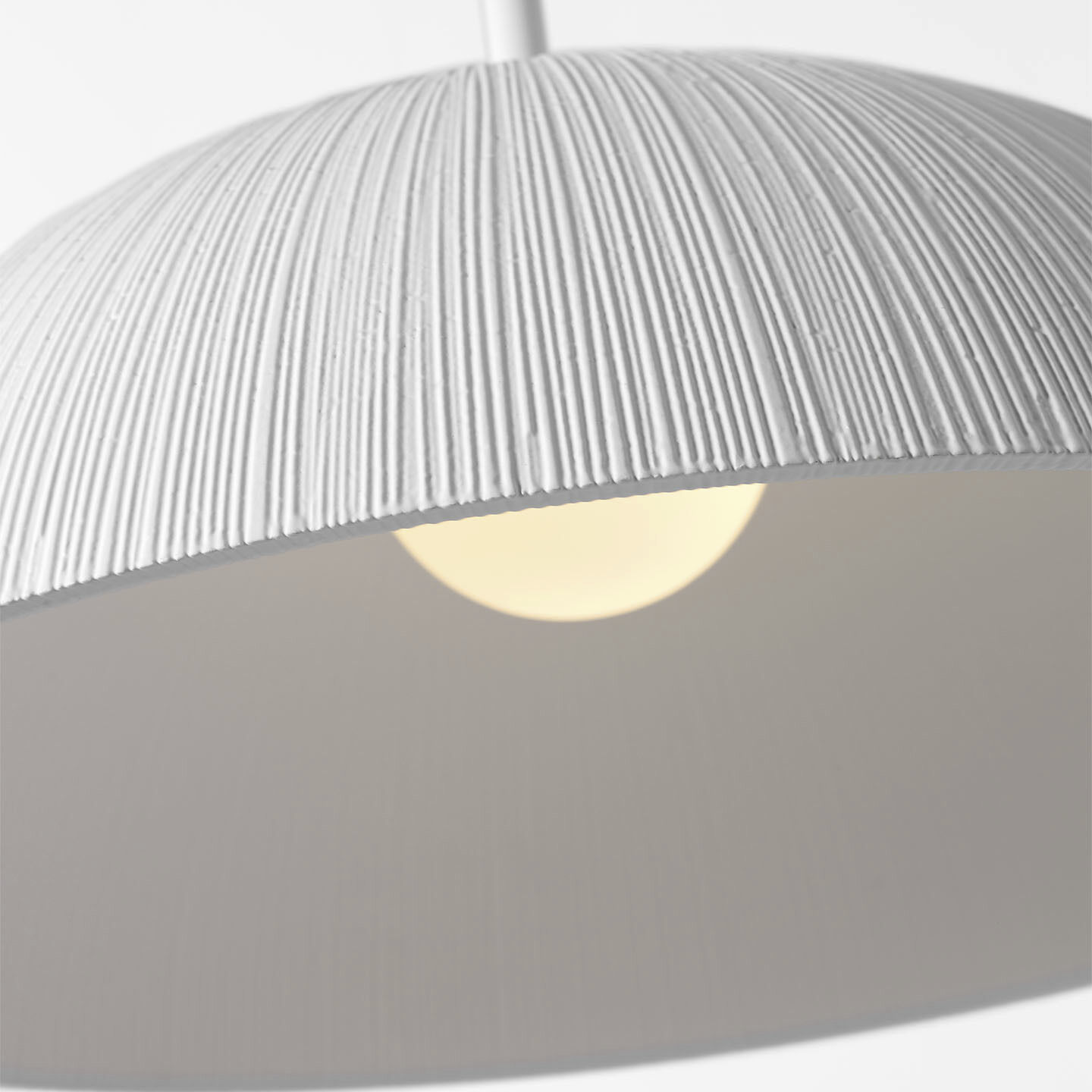 Kelly Wearstler Utopia LED 18 inch Plaster White Sculpted Pendant Ceiling Light
