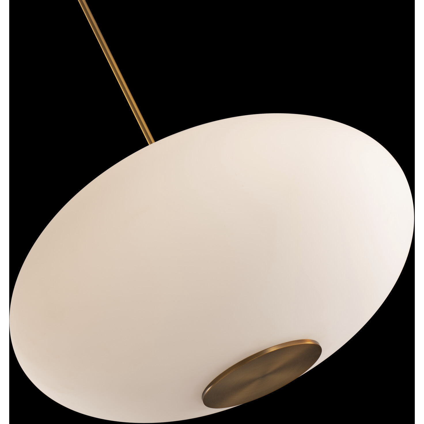 Illusion 1 Light 22.13 inch Aged Brass Pendant Ceiling Light in 3500K