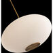 Illusion 1 Light 22.13 inch Aged Brass Pendant Ceiling Light in 2700K