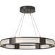 Aura 6 Light 28.9 inch Oil Rubbed Bronze Pendant Ceiling Light in Frosted