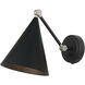 Pearson 1 Light 7.88 inch Matte Black Wall Sconce Wall Light